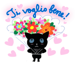 Itanin (Italian Ninja cat) sticker #6289590
