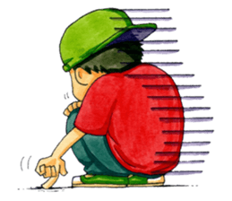 Life of an ordinary boy. sticker #6290822