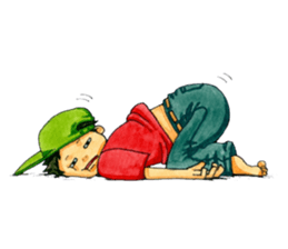 Life of an ordinary boy. sticker #6290829