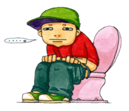 Life of an ordinary boy. sticker #6290835