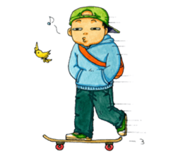 Life of an ordinary boy. sticker #6290841