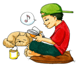 Life of an ordinary boy. sticker #6290842