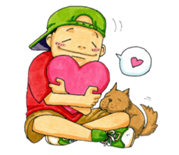 Life of an ordinary boy. sticker #6290844