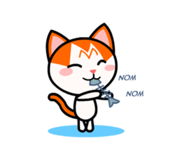 Cat Loves to Party sticker #6291137