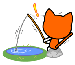 Cat Loves to Party sticker #6291141