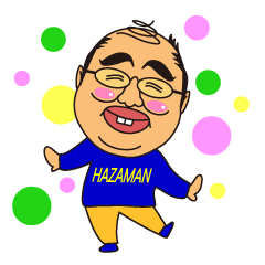 Cute uncle, sticker of Hazaman.