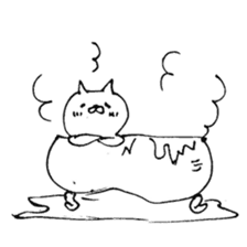 hand drawing cat sticker #6291468
