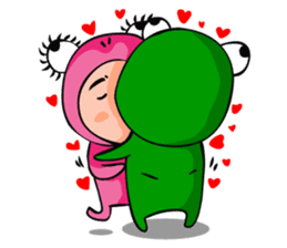 Chay Kob and Girl friend (Ying Pink) sticker #6292204