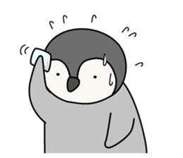 Cute emperor penguin chicks 2 sticker #6292297