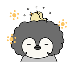 Cute emperor penguin chicks 2 sticker #6292298