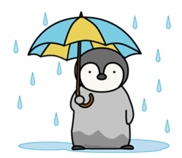 Cute emperor penguin chicks 2 sticker #6292311