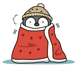 Cute emperor penguin chicks 2 sticker #6292317