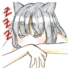 Cat ear girl2 sticker #6292610