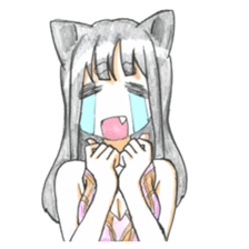 Cat ear girl2 sticker #6292622