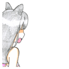 Cat ear girl2 sticker #6292631