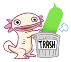 UPAZO the axlotol - mild life sticker #6293373