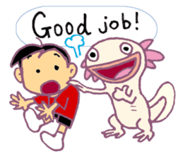 UPAZO the axlotol - mild life sticker #6293395