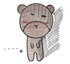 Amusing bear Taro sticker #6293693