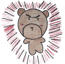 Amusing bear Taro sticker #6293695
