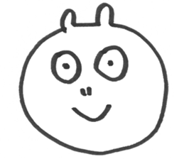 Creature , like a hippopotamus. sticker #6294289