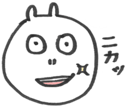 Creature , like a hippopotamus. sticker #6294290