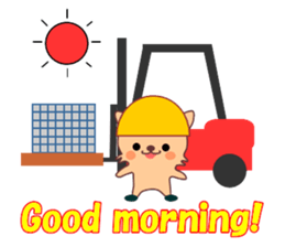 Sticker work hard the warehouse work.2 sticker #6294368