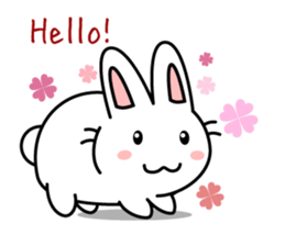 white rabbit "Usausa" sticker #6295328