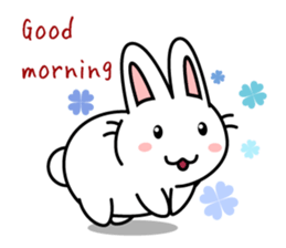 white rabbit "Usausa" sticker #6295329