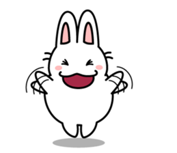 white rabbit "Usausa" sticker #6295338