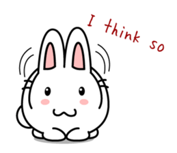 white rabbit "Usausa" sticker #6295344