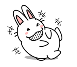 white rabbit "Usausa" sticker #6295352