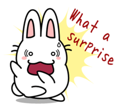 white rabbit "Usausa" sticker #6295354