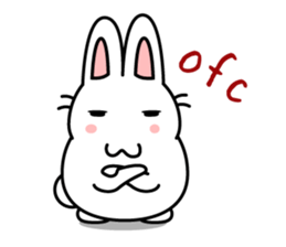 white rabbit "Usausa" sticker #6295357