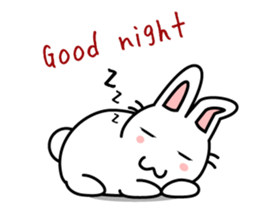 white rabbit "Usausa" sticker #6295358