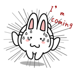 white rabbit "Usausa" sticker #6295360