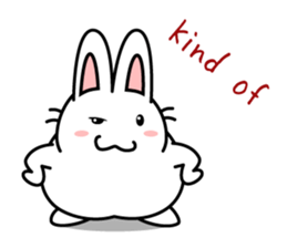 white rabbit "Usausa" sticker #6295361