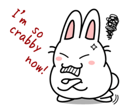 white rabbit "Usausa" sticker #6295364