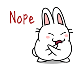 white rabbit "Usausa" sticker #6295366