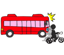 traffic cartoon sticker #6295463