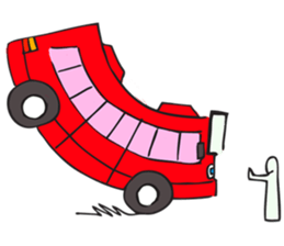 traffic cartoon sticker #6295464