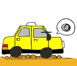 traffic cartoon sticker #6295470