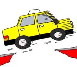 traffic cartoon sticker #6295474