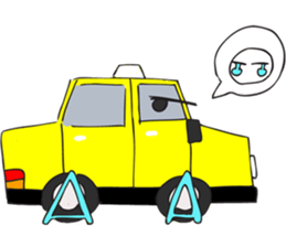 traffic cartoon sticker #6295477