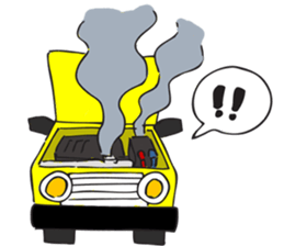 traffic cartoon sticker #6295479