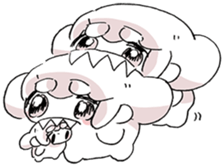 omochialien sticker sticker #6295841