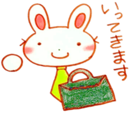 nice working rabbit sticker #6295971