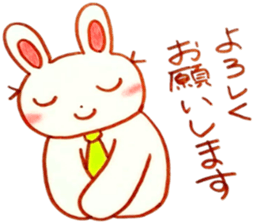 nice working rabbit sticker #6295977
