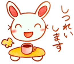 nice working rabbit sticker #6295979