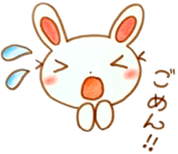 nice working rabbit sticker #6295990