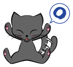 I am a black cat.-English- sticker #6296168